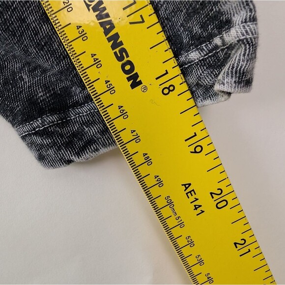 Pilcro Anthropologie Elissa Ruched Shoulder Top M Black Grey 100% Cotton - Picture 11 of 11